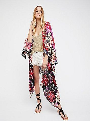 Little Wing Mix Print Kimono By Free People