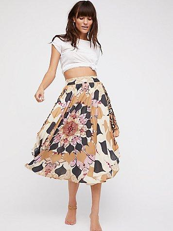 Free People Lights Beam Skirt