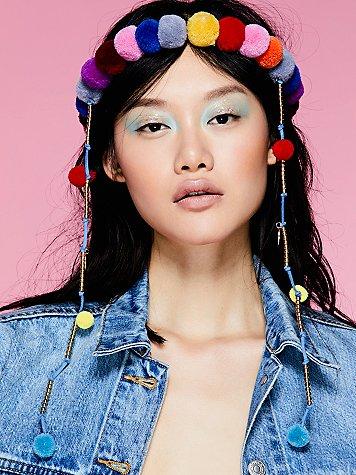 Free People Beth Pom Pom Headpiece
