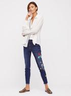 Embroidered Bird Jean By Free People