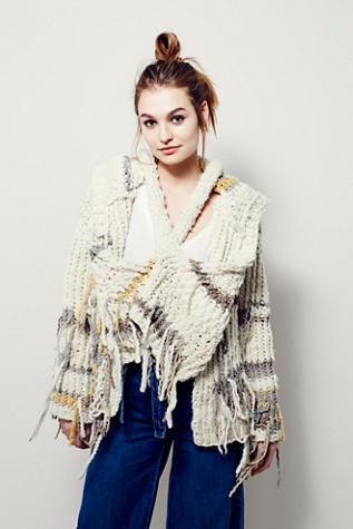 Unspun X Free People Womens Stratus Hooded Coat