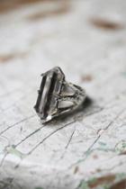 Adorn By Sarah Lewis Womens Crystal Talon Ring