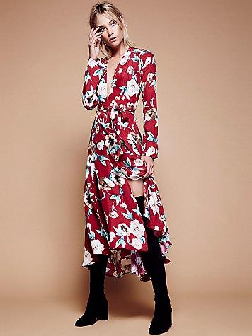 Stone Cold Fox X Free People Nico Printed Maxi Gown