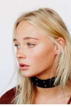 Free People Womens Double Crossed Suede Chok
