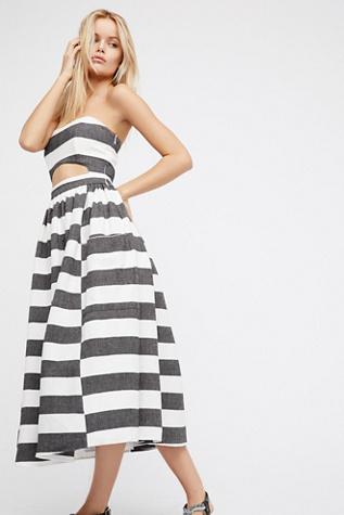 Cut Out Midi Dress By Mara Hoffman At Free People