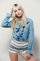 Free People Womens Lovely In Ruffles Top