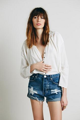 One Teaspoon For Free People Womens Outlaw Boyfriend Short