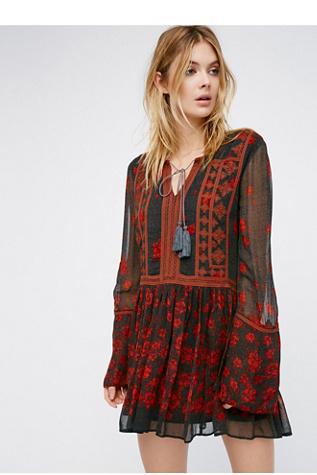 Free People Womens Stuck In The Middle Dress