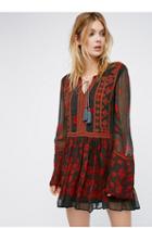 Free People Womens Stuck In The Middle Dress