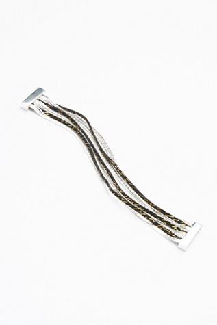 Free People Womens Metallic Chain Mag. Cuff