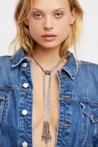 Crochet Chain Turquoise Stone Bolo By Free People