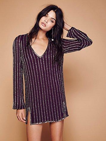 Free People Black Magic Mini Dress