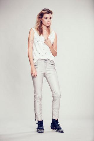 Fp Collection Womens Vegan Leather Skinny