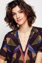 Free People Womens Secret Gardens Metallic B