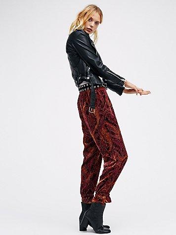 Free People Burnout Velvet Pants