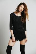 Free People Womens Animal Instincts Romper