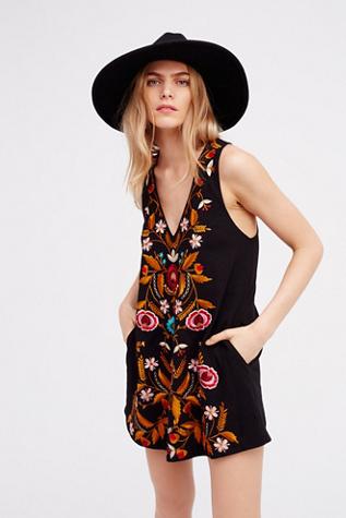 Free People Womens Folk Song Mini Dress