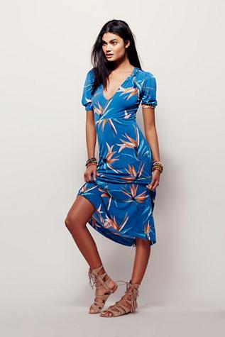 Free People Womens Sarah Midi Dress