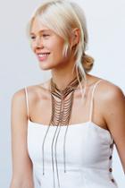 Free People Womens Savannah Stations Necklac