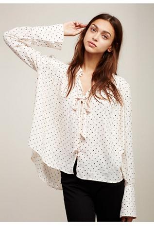 Free People Womens Modern Muse Dot Print