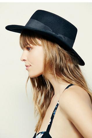 Rhythm For Free People Womens Rena Felt Flat Top