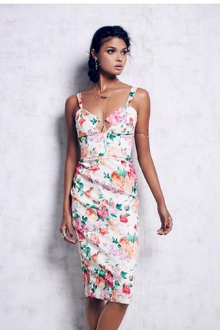 Again Womens Printed Dylan Dress