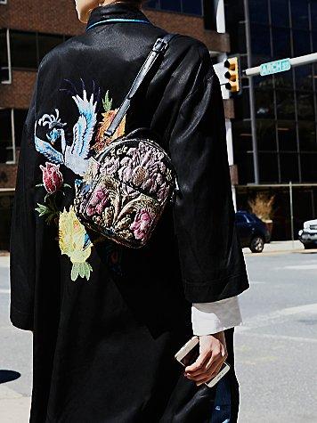 Brocade Floral Mini Backpack By Shellys London At Free People