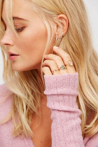 Free People Womens Sun Catcher Deli. Ring Se