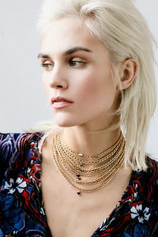 Free People Womens High Vibrations Statement Choker