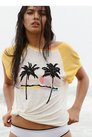 We The Free Island Palm Tree Tee At Free People