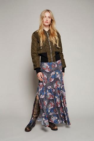Free People Womens Skirting With Fate Maxi
