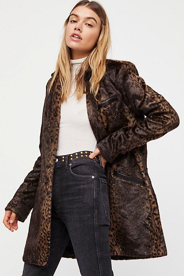Downtown Primal Fluffy Blazer By Free People