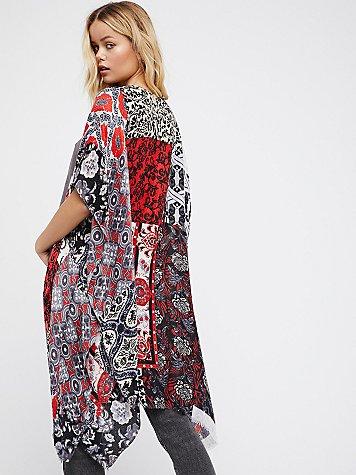 Free People Voodoo Child Patchwork Kimono