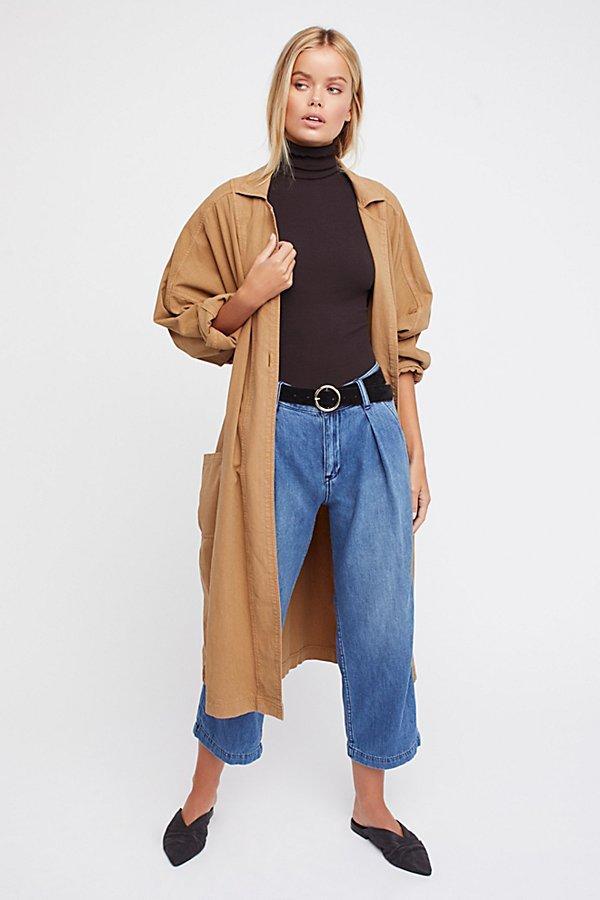 Pleated Denim Trouser By We The Free At Free People