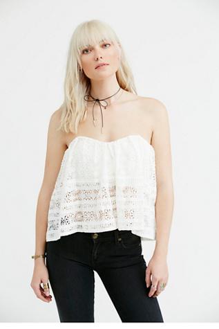 Free People Womens Sydney Lace Tube