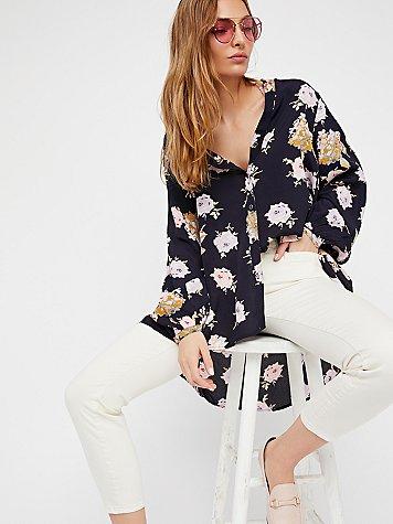 Julia Printed Blouse By Free People