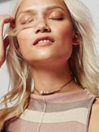 Marly Moretti Raw Stone Crescent Choker