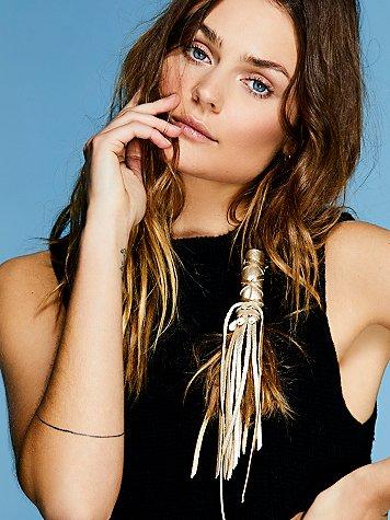 Metallic Leather Hair Wrap By Astali For Fp At Free People
