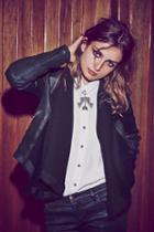 Fp Collection Womens Drape Front Moto Jacket