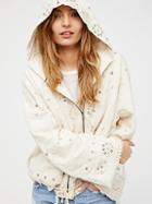 Embellished Cotton Hoodie By Free People