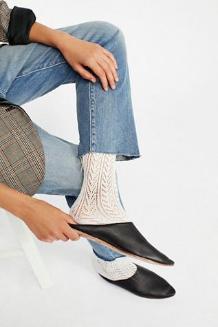 Canberra Pointelle Tall Sock By Free People