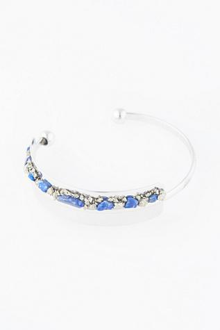 Marly Moretti Womens Raw Stone Topped Cuff