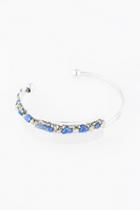 Marly Moretti Womens Raw Stone Topped Cuff
