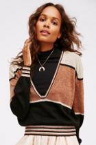 Free People Womens Gold Dust Pullover