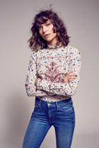 Free People Womens Wave Of Innocence Printed Top