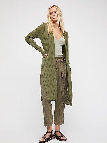 Ribby Rib Cardi By Free People
