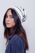 Free People Womens Printed Grizzly Beanie