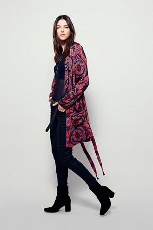 Free People Womens Sensual Printed Duster