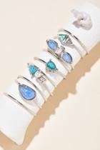Delicate Opal Ring Set Of