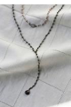 Ela Rae Womens Two In One Stone Necklace